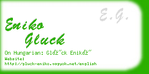 eniko gluck business card